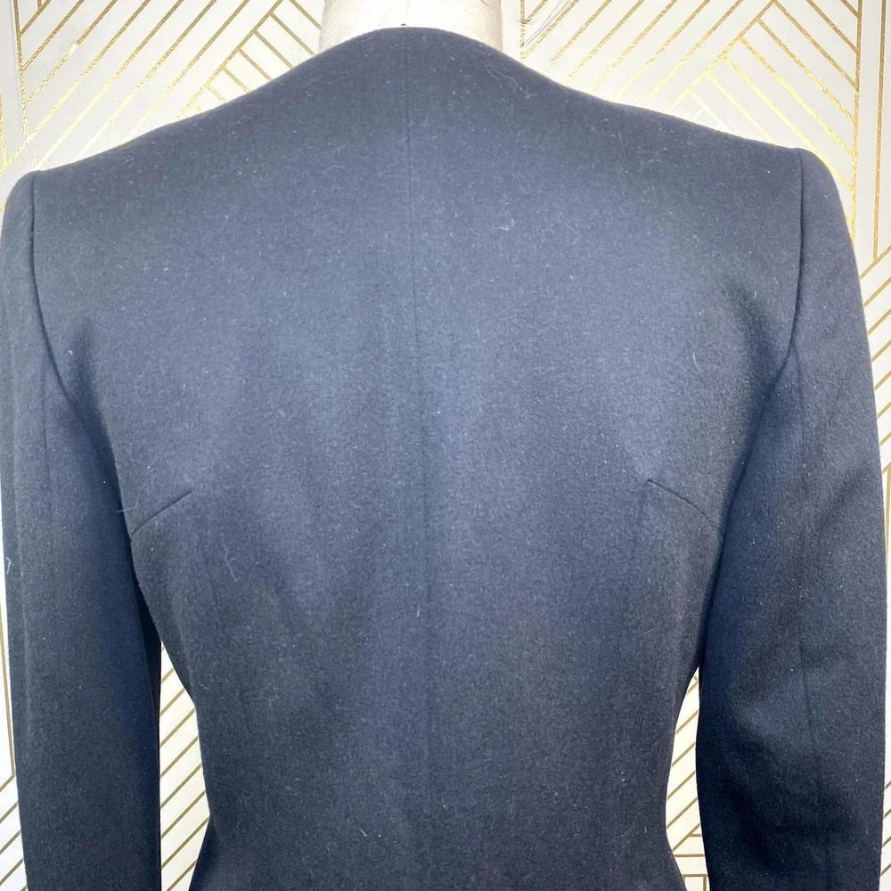 Chloe Black Tailored Asymmetric Blazer Jacket - Picture 9 of 12